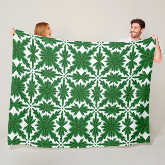 Pine Mandala Fleece Blanket (3 Größen) (Beispiel)