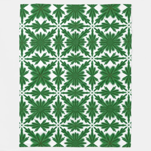 Pine Mandala Fleece Blanket (3 Größen) (Vorderseite)