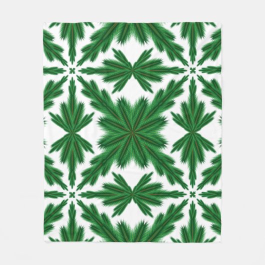 Pine Mandala Fleece Blanket (3 Größen) (Vorderseite)