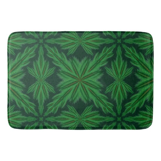 Pine Mandala Forest Bath Mat Badematte (Vorderseite)