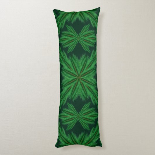 Pine Mandala Forest Body Pillow Seitenschläferkissen (Rückseite (Vertikal))