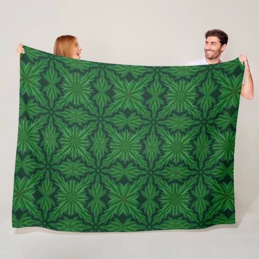 Pine Mandala Forest Fleece Blanket (3 Größen) (Beispiel)