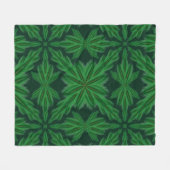 Pine Mandala Forest Fleece-Decke (3 Größen) Fleecedecke (Vorderseite (Horizontal))
