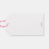 Pine Mandala Forest - Geschenktag Geschenkanhänger (Rückseite Horizontal)