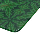 Pine Mandala Forest Glass Cutting Board Schneidebrett (Ecke)