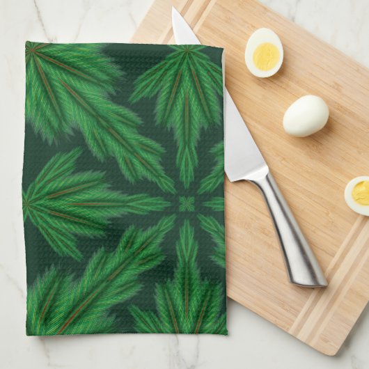 Pine Mandala Forest Kitchtuch Geschirrtuch (Viertel Falte)