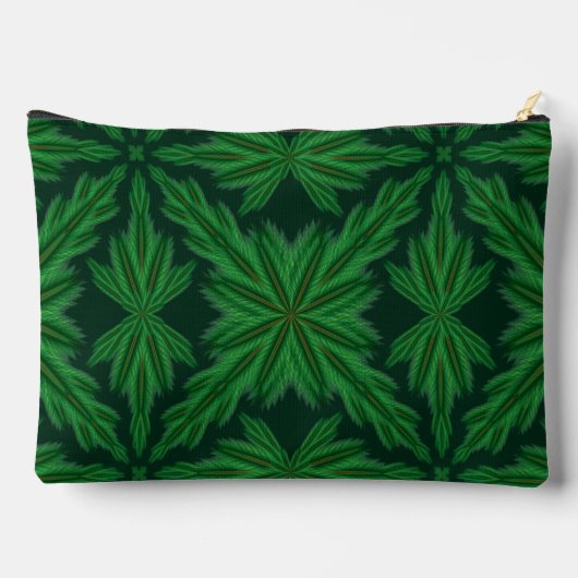 Pine Mandala Forest Large Pouch Zubehörtasche (Rückseite)