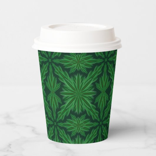 Pine Mandala Forest Paper Cups Pappbecher (Links)