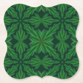 Pine Mandala Forest Paper Untersetzer (Vorderseite)