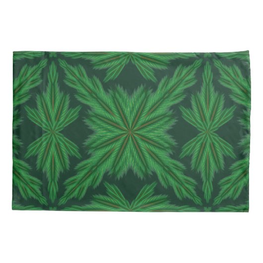 Pine Mandala Forest Standard Pillowcases Kissenbezug (Rückseite-Links)