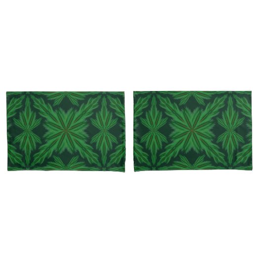 Pine Mandala Forest Standard Pillowcases Kissenbezug (Vorderseite-Set)