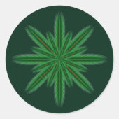 Pine Mandala Forest Sticker (Vorderseite)