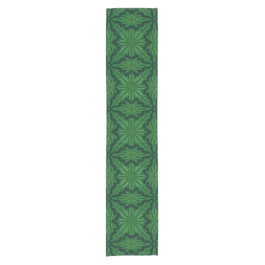 Pine Mandala Forest Table Runner (3 Größen) Kurzer Tischläufer (Vorderseite)