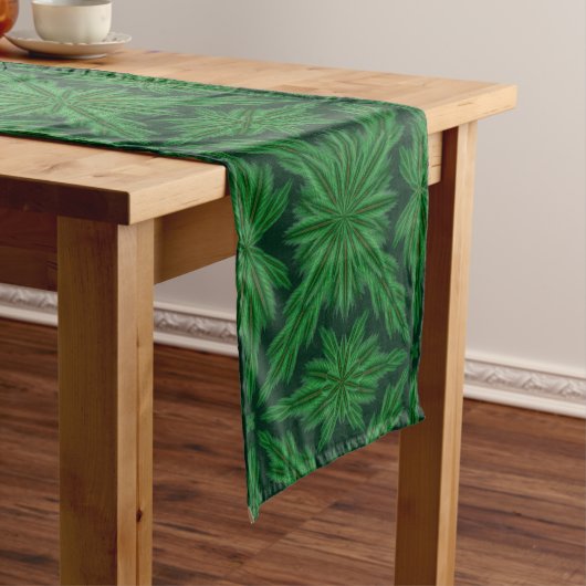 Pine Mandala Forest Table Runner (3 Größen) Kurzer Tischläufer (Beispiel)