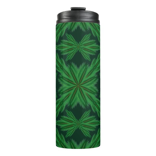 Pine Mandala Forest Thermal Travel Tumbler Thermosbecher (Vorderseite)