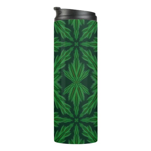 Pine Mandala Forest Thermal Travel Tumbler Thermosbecher (Nach rechts gedreht)