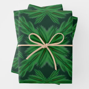 Pine Mandala Forest Wrapping Paper Geschenkpapier Set