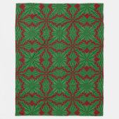 Pine Mandala Garnet Fleece Blanket (3 Größen) (Vorderseite)