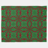 Pine Mandala Garnet Fleece Blanket (3 Größen) (Vorderseite (Horizontal))