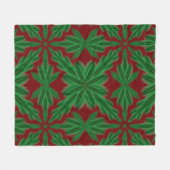 Pine Mandala Garnet Fleece Blanket (3 Größen) (Vorderseite (Horizontal))