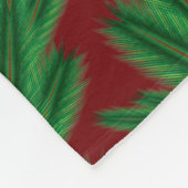 Pine Mandala Garnet Fleece Blanket (3 Größen) (Ecke)