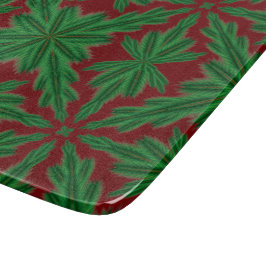 Pine Mandala Garnet Glass Cutting Board Schneidebrett