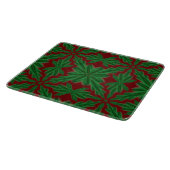 Pine Mandala Garnet Glass Cutting Board Schneidebrett (Ecke)