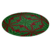 Pine Mandala Garnet Glass Cutting Board Schneidebrett (Ecke)