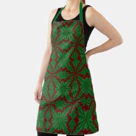 Pine Mandala Garnet Große Schürze