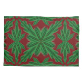 Pine Mandala Garnet Standard Pillowcases Kissenbezug (Rückseite-Links)