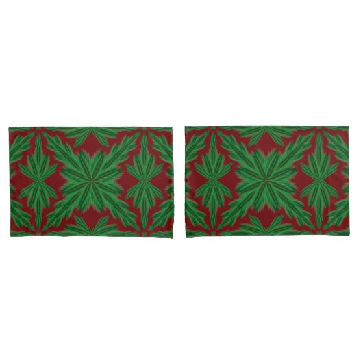 Pine Mandala Garnet Standard Pillowcases Kissenbezug (Vorderseite-Set)