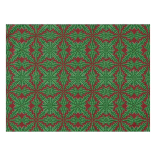 Pine Mandala Garnet Tablecloth (3 Größen) Tischdecke (Vorderseite (Horizontal))