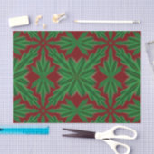 Pine Mandala Garnet Tissue Paper Seidenpapier (Handwerk)