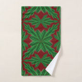 Pine Mandala Garnet Towel Set (Handtuch)