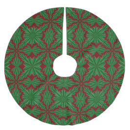 Pine Mandala Garnet Tree Skirt Polyester Weihnachtsbaumdecke