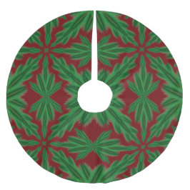 Pine Mandala Garnet Tree Skirt Polyester Weihnachtsbaumdecke
