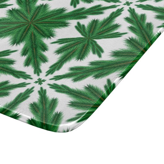 Pine Mandala Glass Cutting Board Schneidebrett (Ecke)