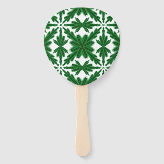 Pine Mandala Hand Fan Fächer (Vorderseite)