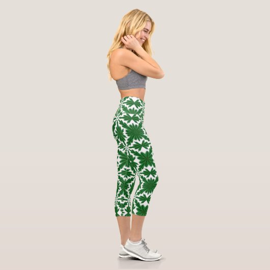 Pine Mandala Hoch waisted Capri Leggings (Rechts)