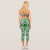 Pine Mandala Hoch waisted Capri Leggings (Rückseite)