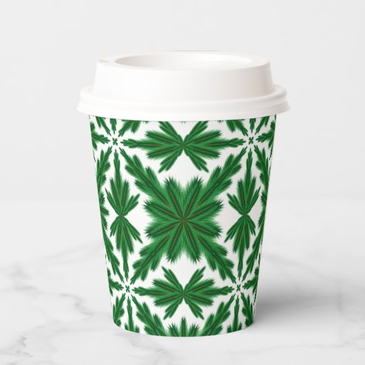 Pine Mandala Paper Cups Pappbecher (Rückseite)