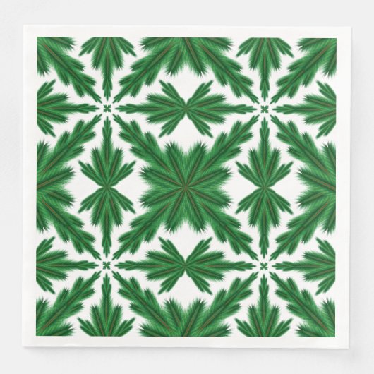 Pine Mandala Paper Napkins Serviette (Vorderseite)