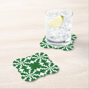 Pine Mandala Paper Untersetzer