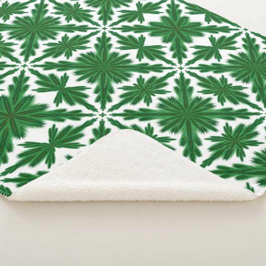 Pine Mandala Sherpa Blanket (3 Größen) Sherpadecke (3/4)