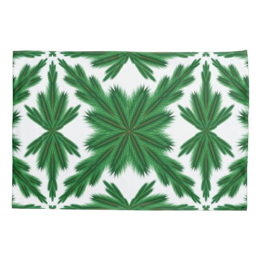 Pine Mandala Standard Pillowcases Kissenbezug (Rückseite-Links)