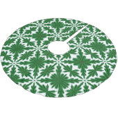 Pine Mandala Tree Skirt Polyester Weihnachtsbaumdecke (Schrägansicht)