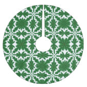 Pine Mandala Tree Skirt Polyester Weihnachtsbaumdecke (Vorderseite)
