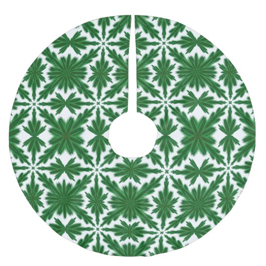 Pine Mandala Tree Skirt Polyester Weihnachtsbaumdecke (Vorderseite)