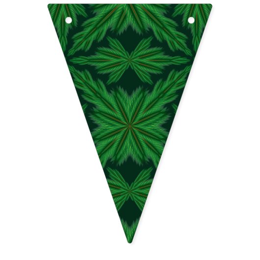 Pine Mandalases Triangle Bunting Banner (Erste Fahne)