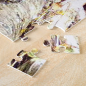 Pine Marten auf Log Editable Puzzle (Seite)